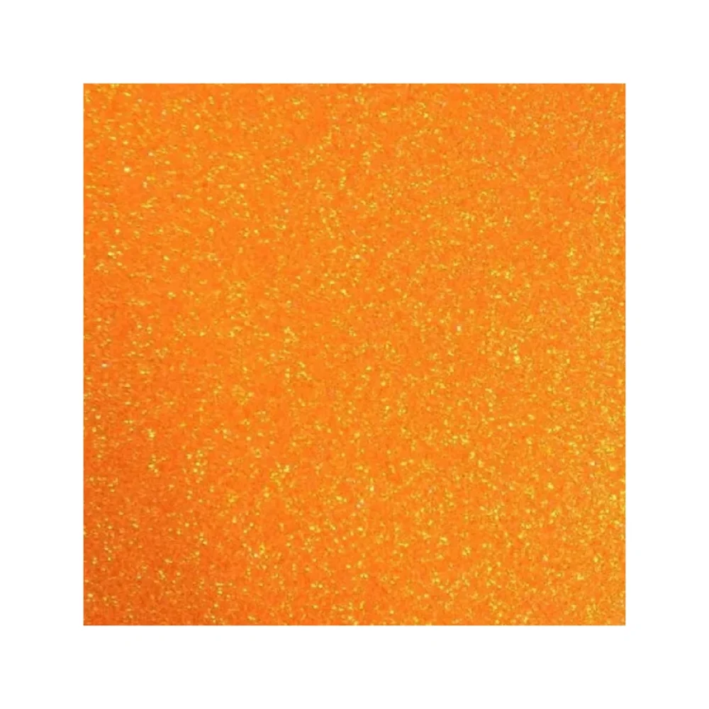EVA ESCOLAR 40 X 60 CM GLITTER LARANJA