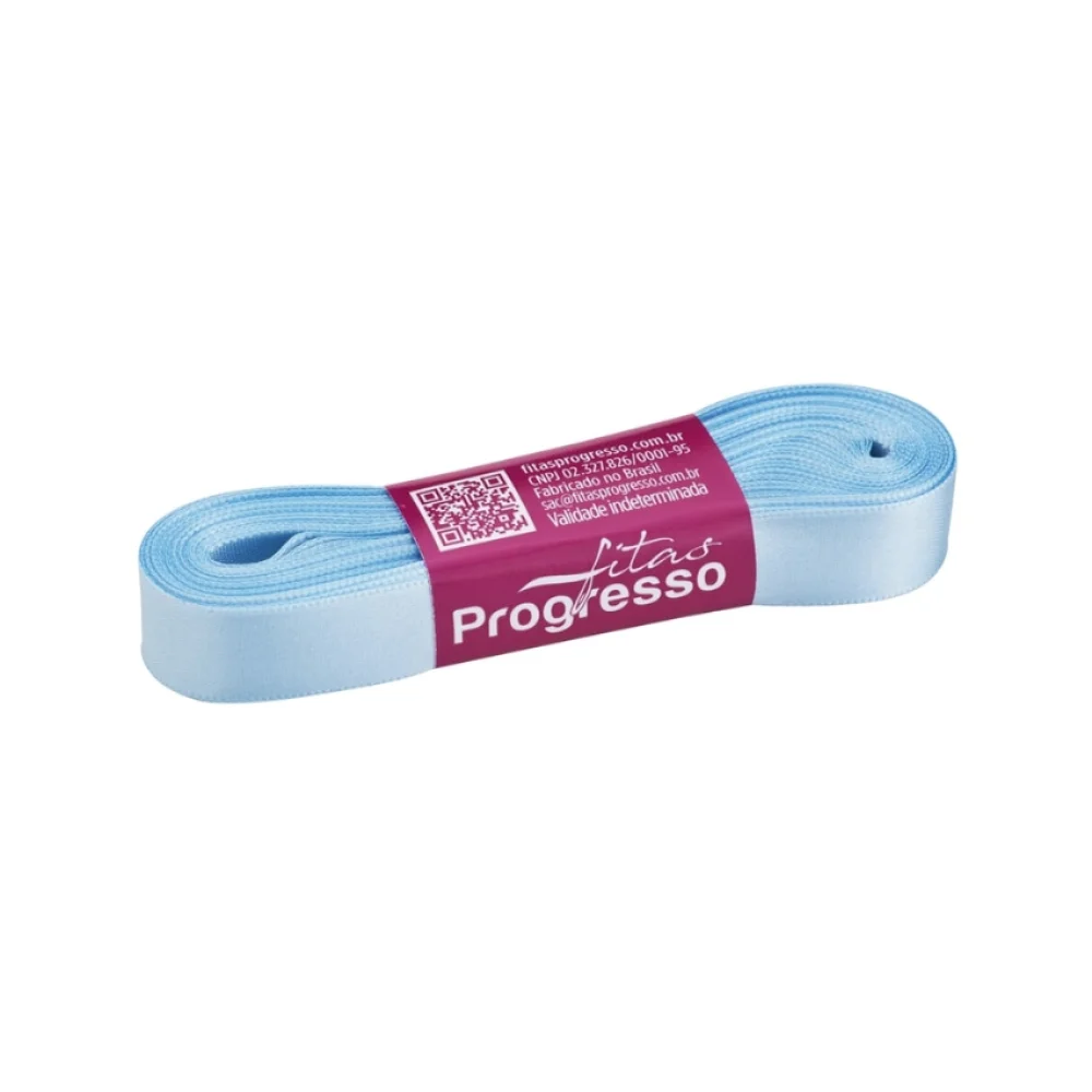 FITA CETIM Nº03 15 MM AZUL BEBÊ 212 C/ 10 MTS PROGRESSO