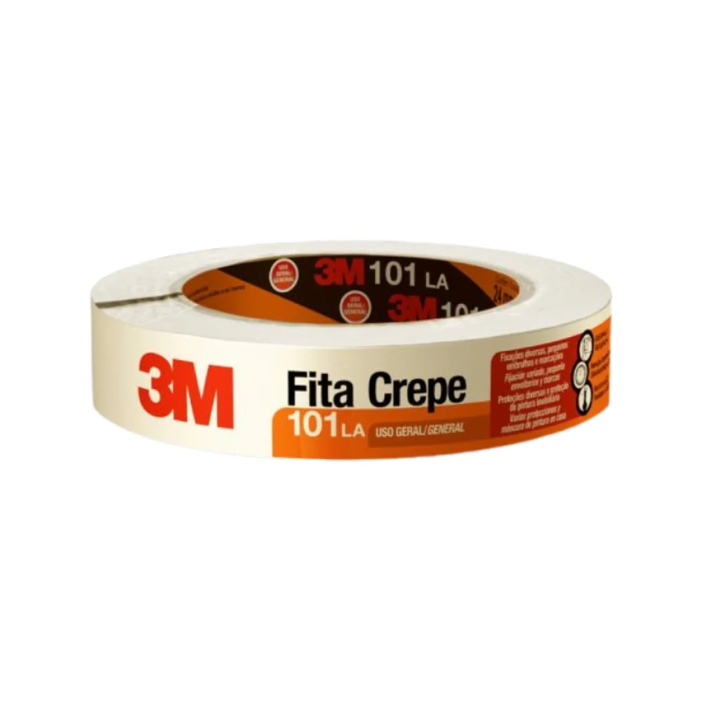 FITA CREPE 24 MM X 50 M 101 LA 3M