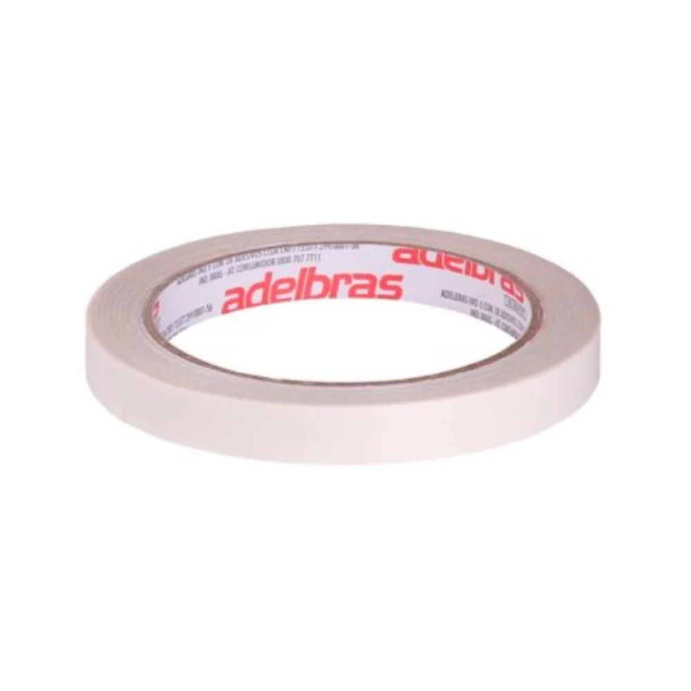 FITA DUPLA FACE 12 MM X 30 M PAPEL 410 FLOW PACK ADELBRAS