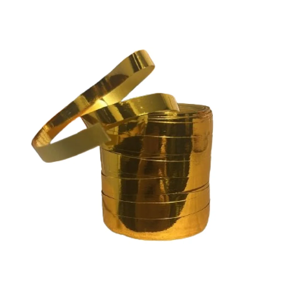FITILHO 5 MM C/ 20 MTS METALIZADO DOURADO MAKE