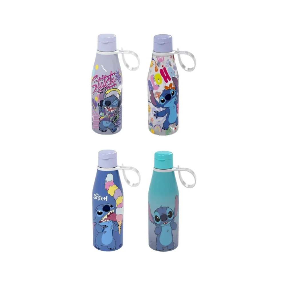 GARRAFA PLÁSTICA 530 ML STITCH 15834 PLASUTIL