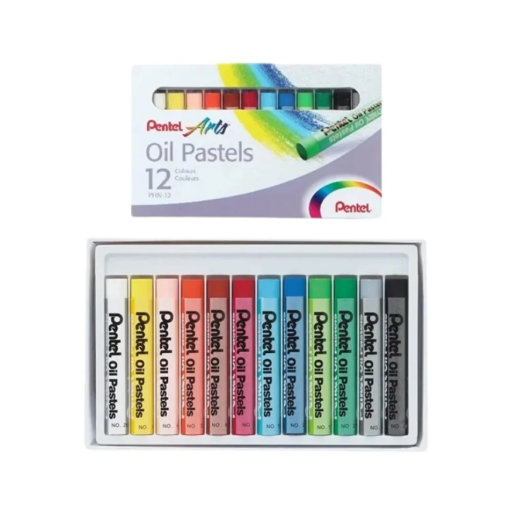 GIZ PASTEL ÓLEO C/ 12 CORES PENTEL