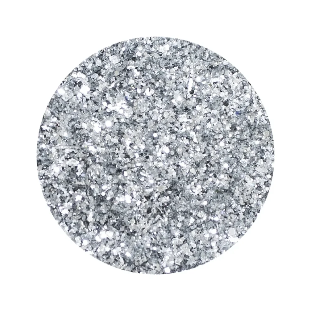 GLITTER 100G PRATA NOVA