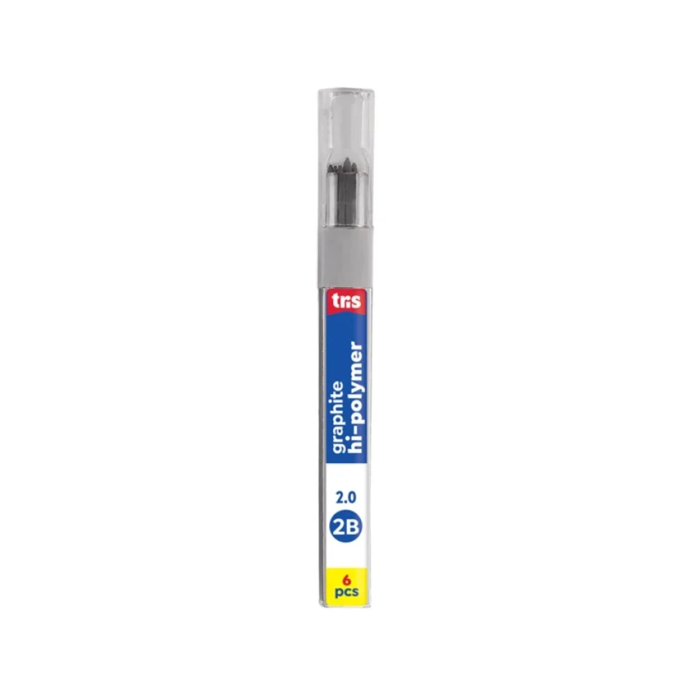 GRAFITE 2.0 MM 2B C/ 6 UN 686530 TRIS