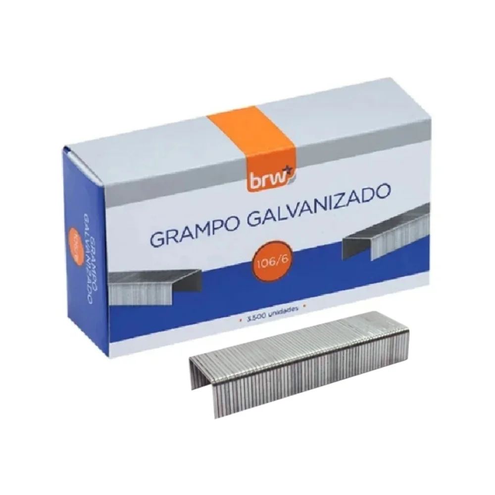 GRAMPO 106/6 GALVANIZADO C/ 3500 GR1066 BRW