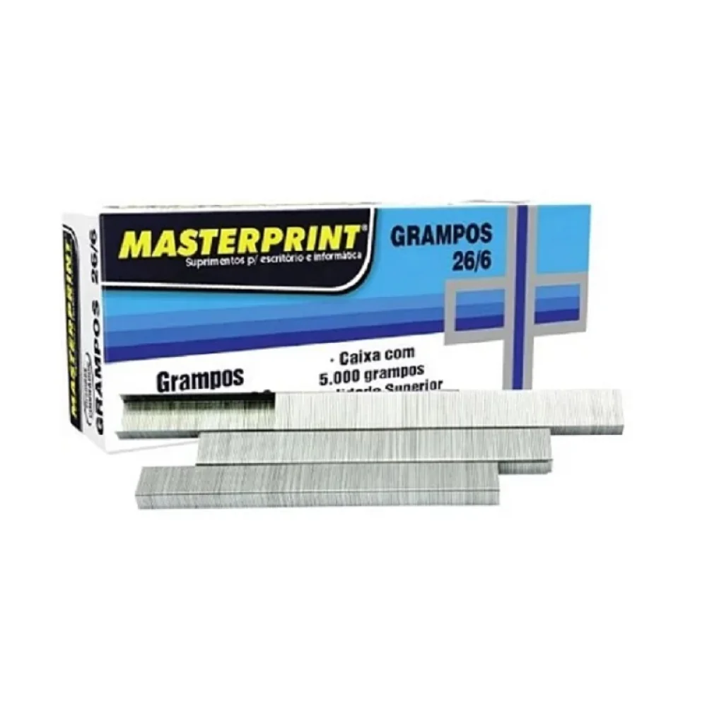 GRAMPO 26/6 GALVANIZADO C/ 5000 MASTERPRINT