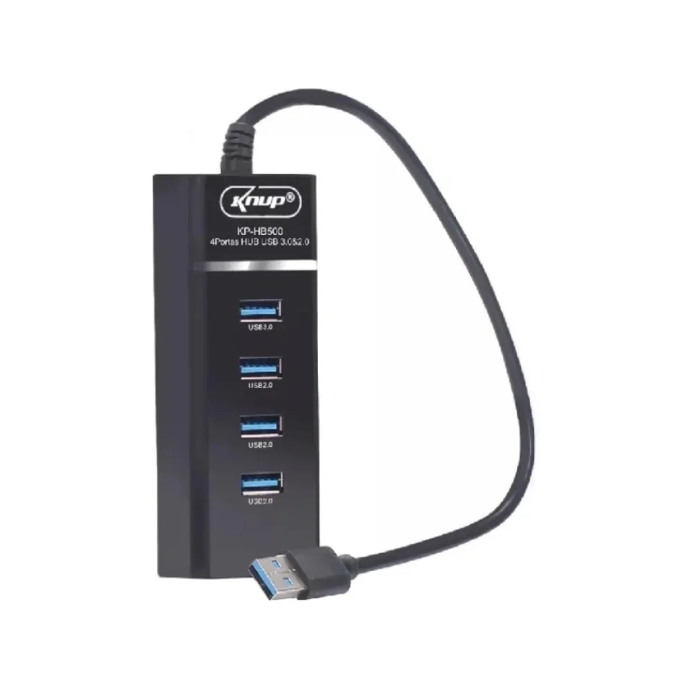 HUB USB 4 PORTAS 1 X 3.0 X 3 X 2.0 KP-HB500 KNUP