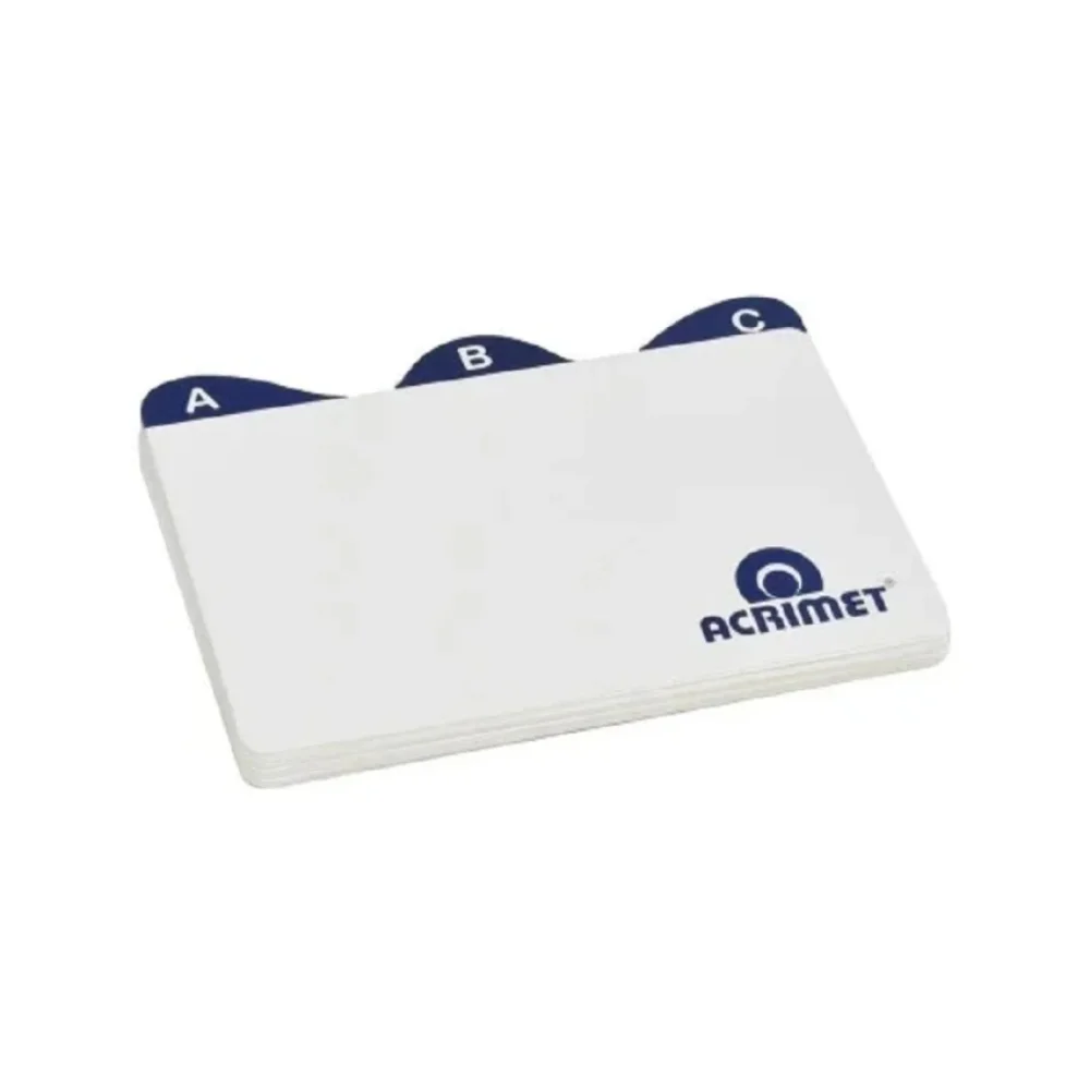 ÍNDICE A/Z P/ FICHAS 6 X 9 R 634 ACRIMET