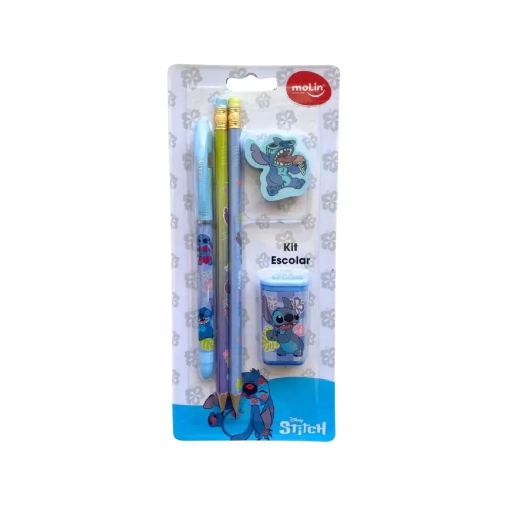 KIT ESCOLAR STITCH 5 PEÇAS 31315 MOLIN