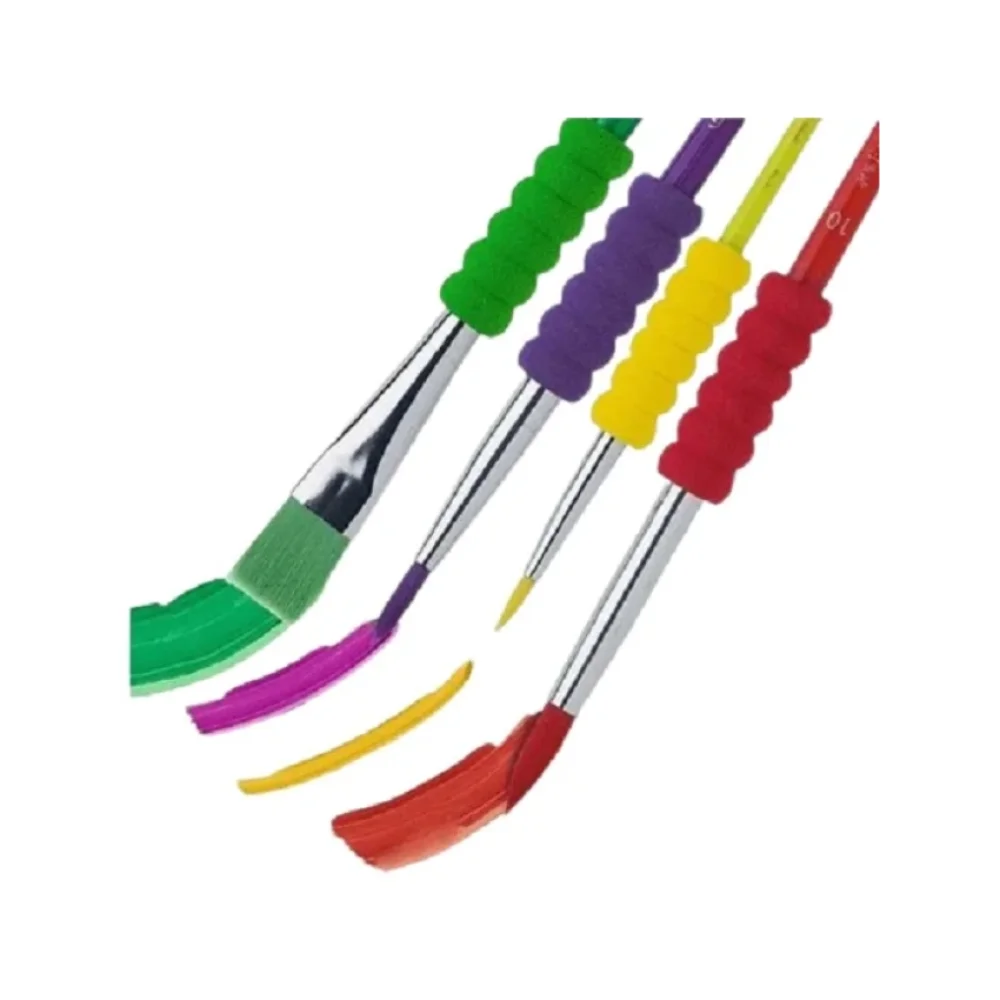 KIT PINCEL COLORIDO C/ 4 UN PC1200 BRW