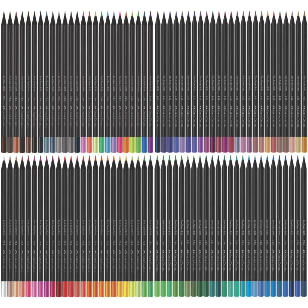 LAPIS DE COR 100 CORES SUPERSOFT 1207100SOFT FABER CASTELL