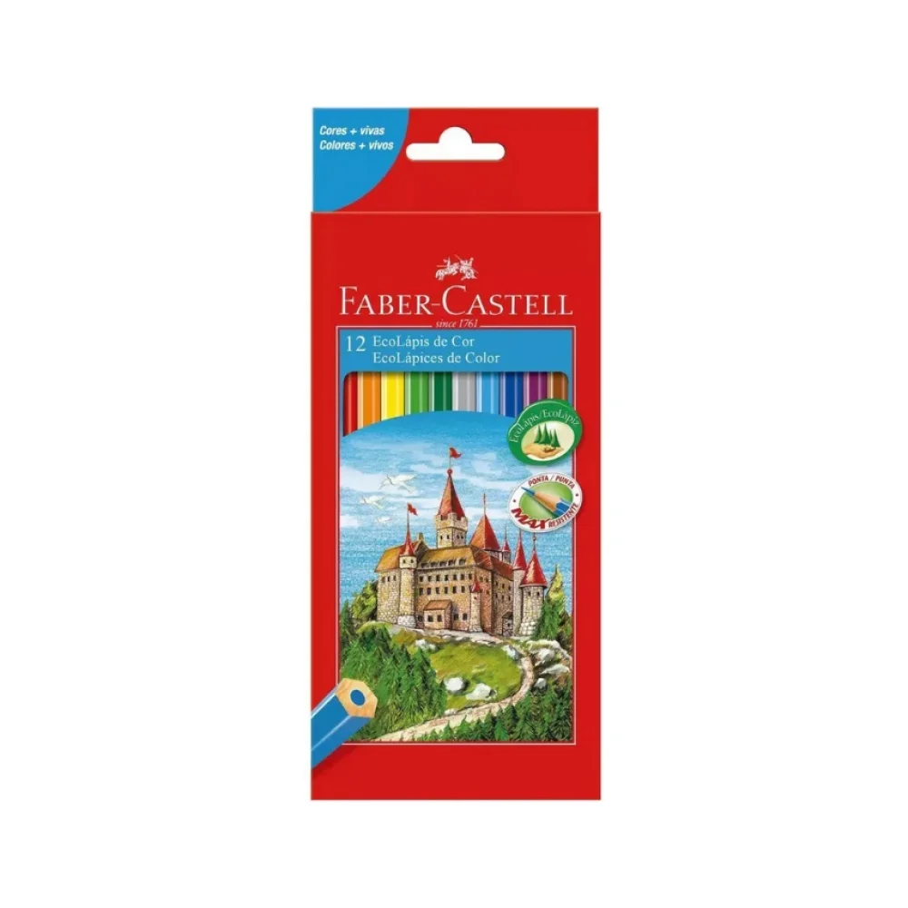 LAPIS DE COR 12 CORES 120112G FABER CASTELL