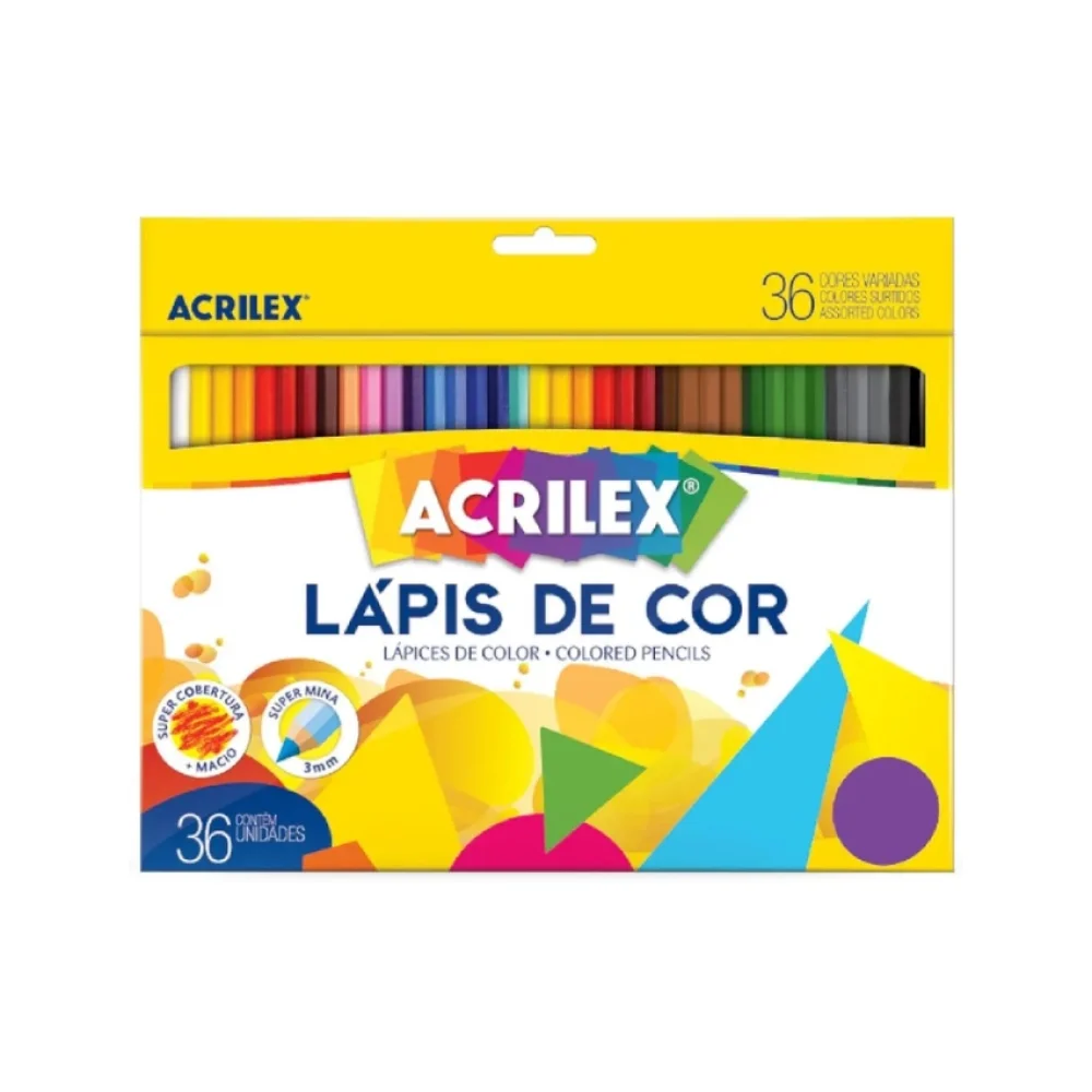 LAPIS DE COR 36 CORES 09626 ACRILEX