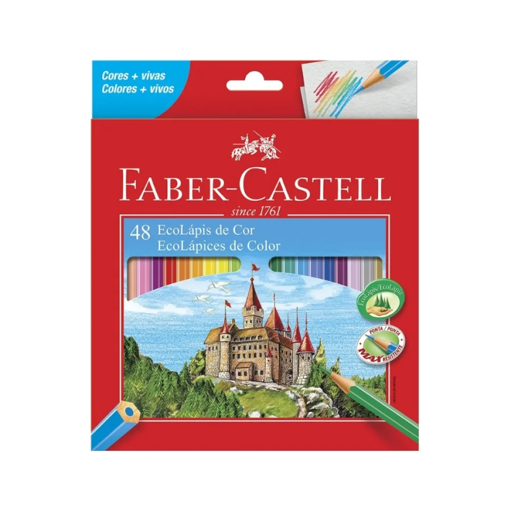 LAPIS DE COR 48 CORES 120148G FABER CASTELL