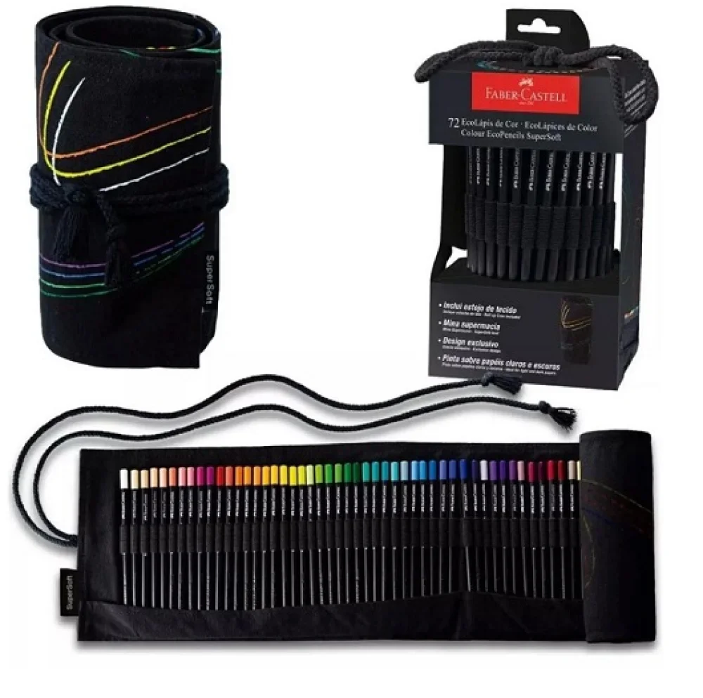 LAPIS DE COR 72 CORES SUPERSOFT C/ ESTOJO 120772 FABER