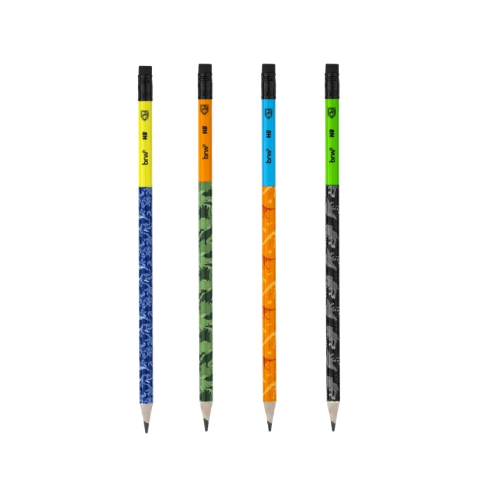 LAPIS GRAFITE HB N2 REDONDO C/ BORRACHA RAPTORS LP7210 BRW