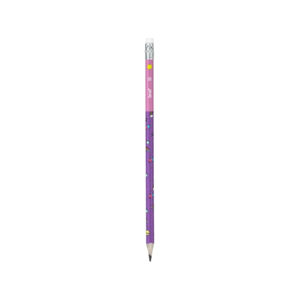 LAPIS GRAFITE HB N2 REDONDO C/ BORRACHA MAGIC LP7211 BRW