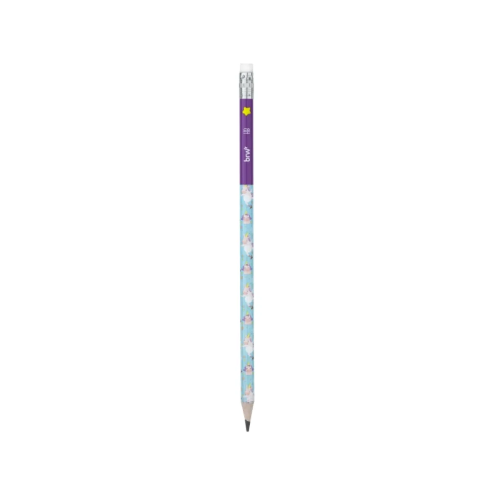LAPIS GRAFITE HB N2 REDONDO C/ BORRACHA MAGIC LP7211 BRW