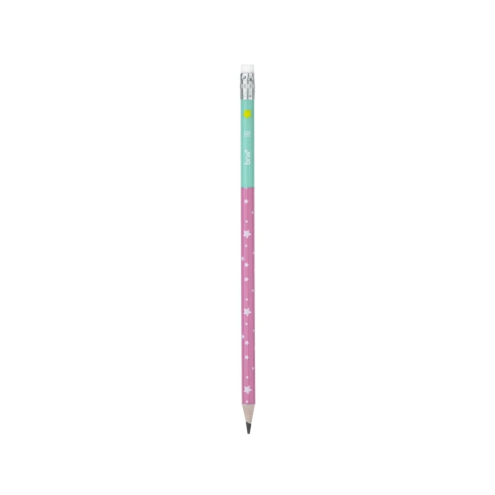 LAPIS GRAFITE HB N2 REDONDO C/ BORRACHA MAGIC LP7211 BRW