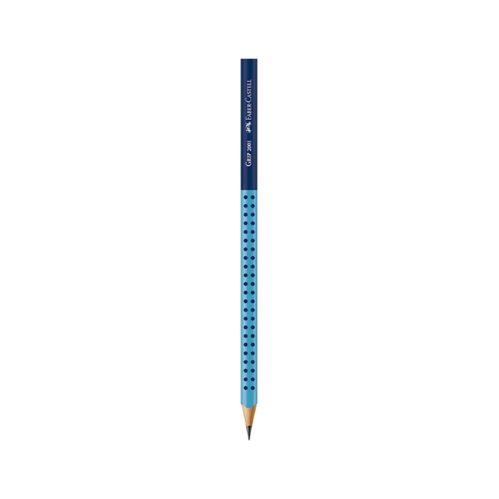 LÁPIS TRIANGULAR GRIP 2001 TWO TONE AZUL FABER CASTELL