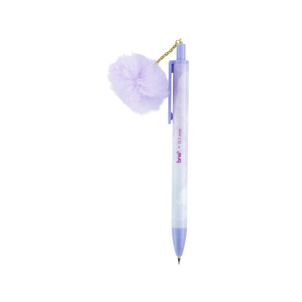 LAPISEIRA 0.7 MM PLÁSTICA POMPOM CORES SORTIDAS LP1713 BRW