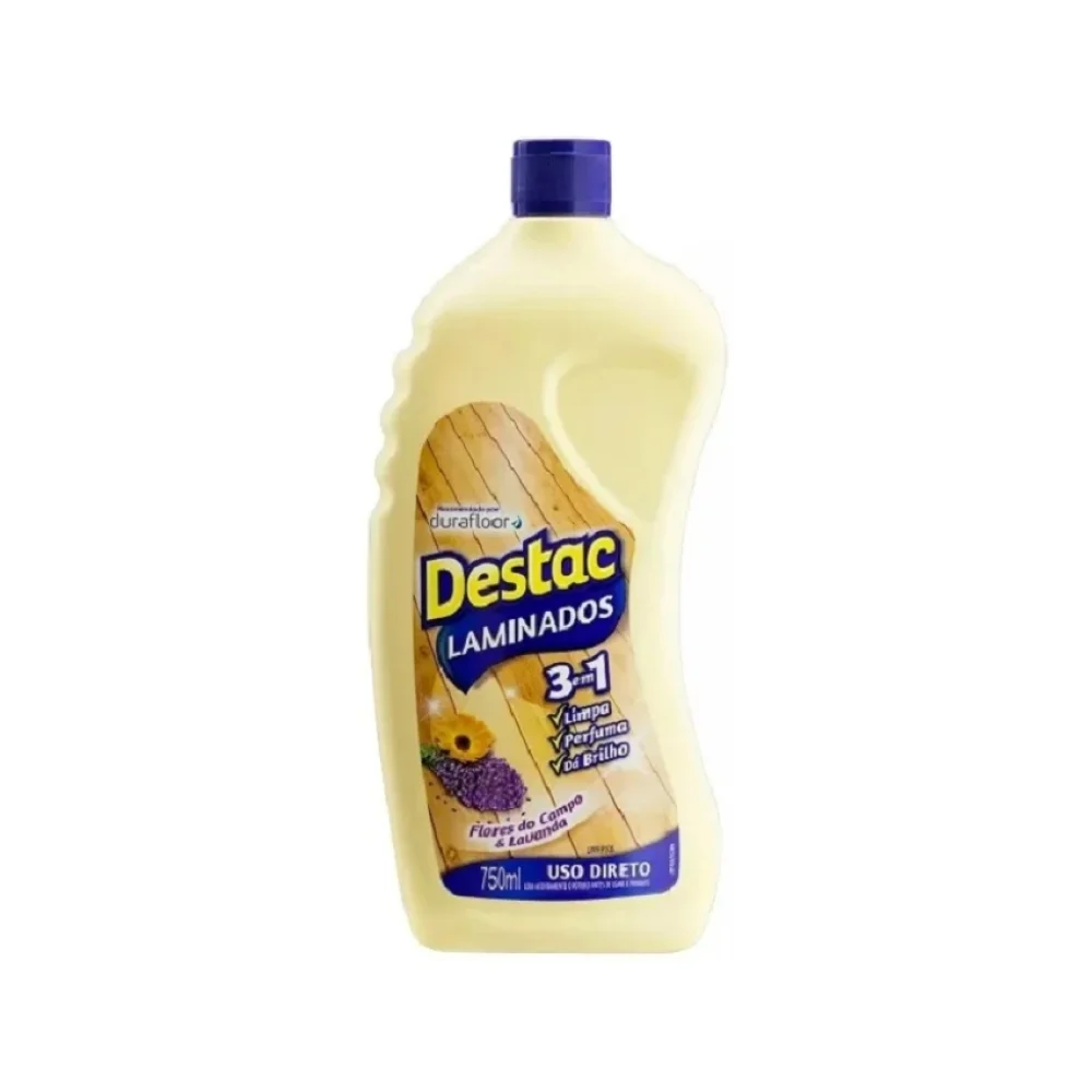 LIMPADOR PISO LAMINADO FLORES DO CAMPO E LAVANDA 750 ML DESTAC