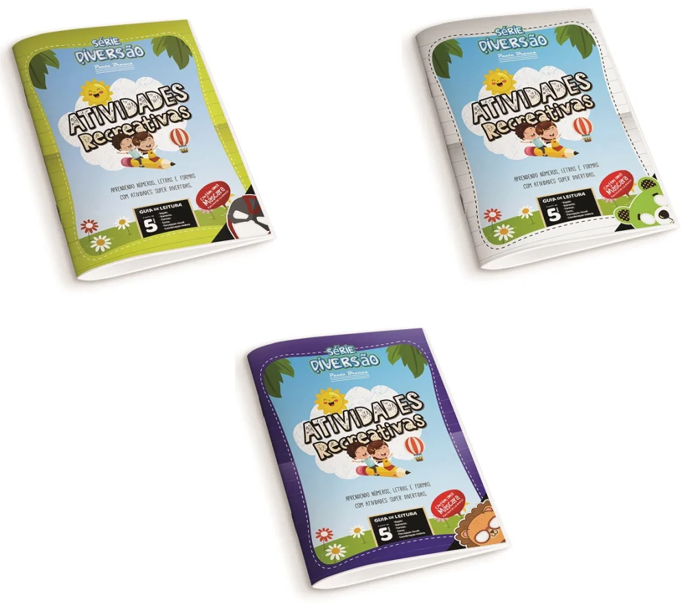 LIVRO PARA COLORIR 4 FOLHAS SERIE DIVERSAO 500259 PAUTA BRANCA