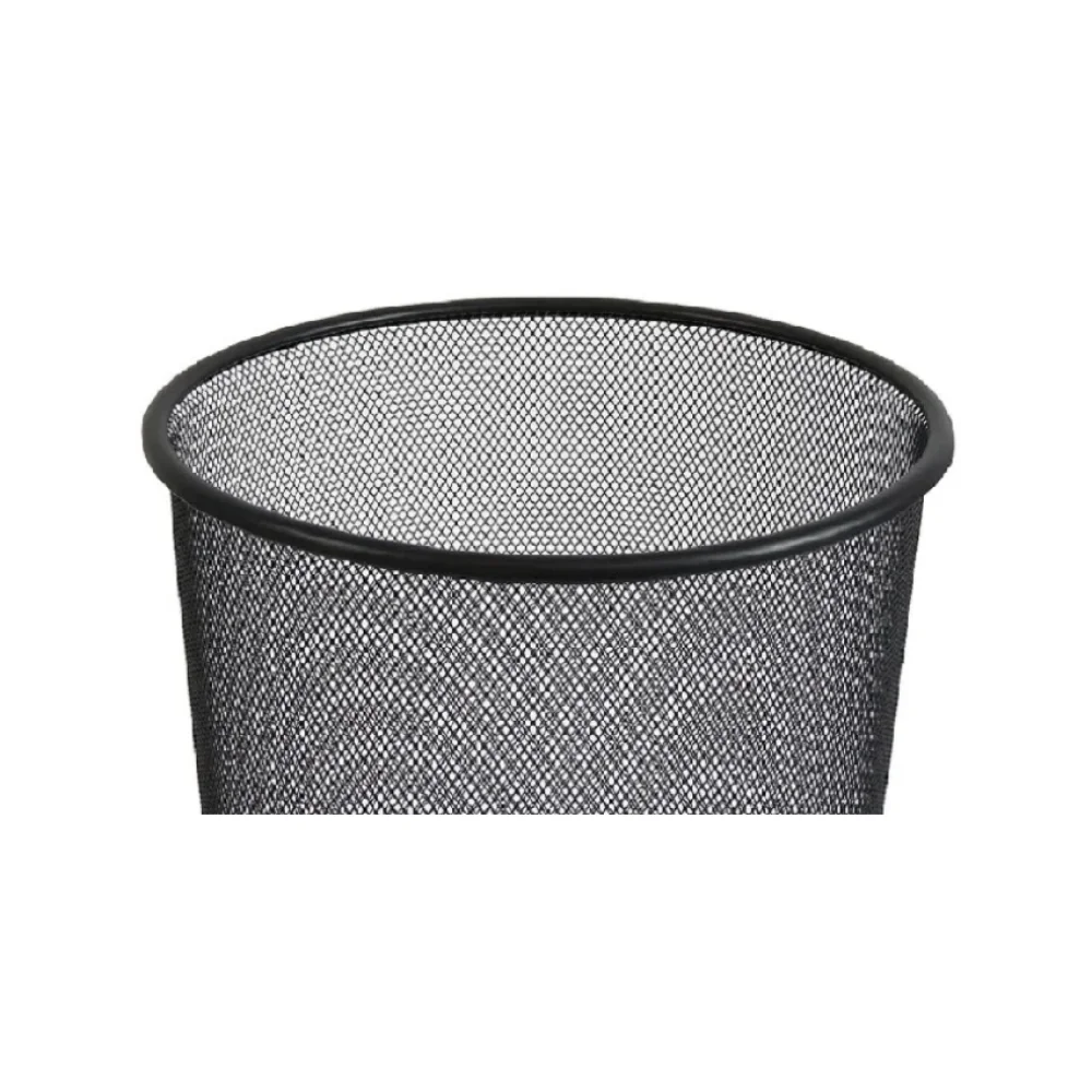 LIXEIRA TELADA 10L METAL PRETA 508 TN