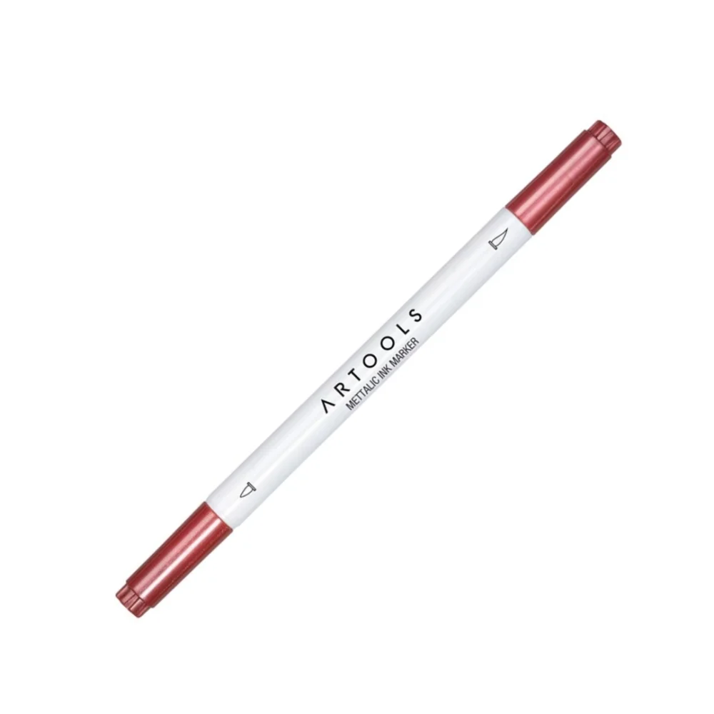 MARCADOR PONTA DUPLA METÁLICO ARTOOLS VERMELHA 689982 TRIS