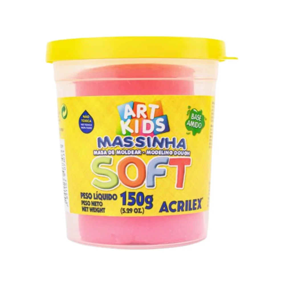 MASSA P/ MODELAR 150G ROSA MARAVILHA 073150107 ACRILEX
