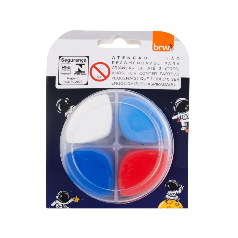 MASSA P/ MODELAR DIVERTIDA 30G C/ 4 CORES ASTRONAUTA MM0103 BRW