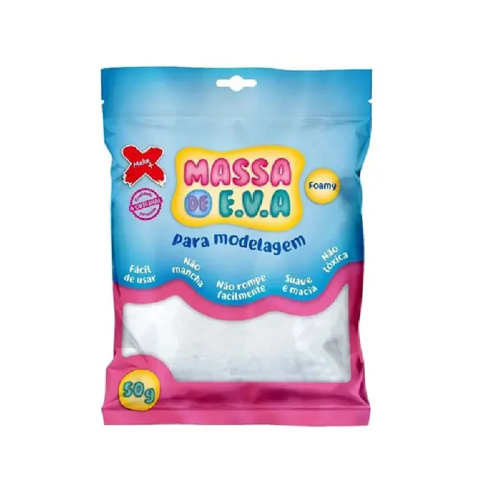 MASSA P/ MODELAR EVA 50G BRANCA MAKE