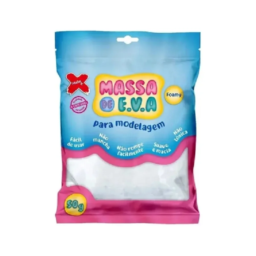 MASSA P/ MODELAR EVA 50G BRANCA MAKE