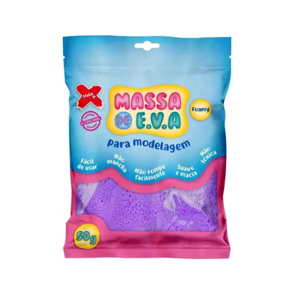 MASSA P/ MODELAR EVA 50G ROXO 13010 MAKE