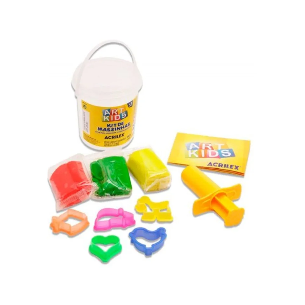 MASSA P/ MODELAR KIT BALDE PEQUENO 150G 40001 ACRILEX