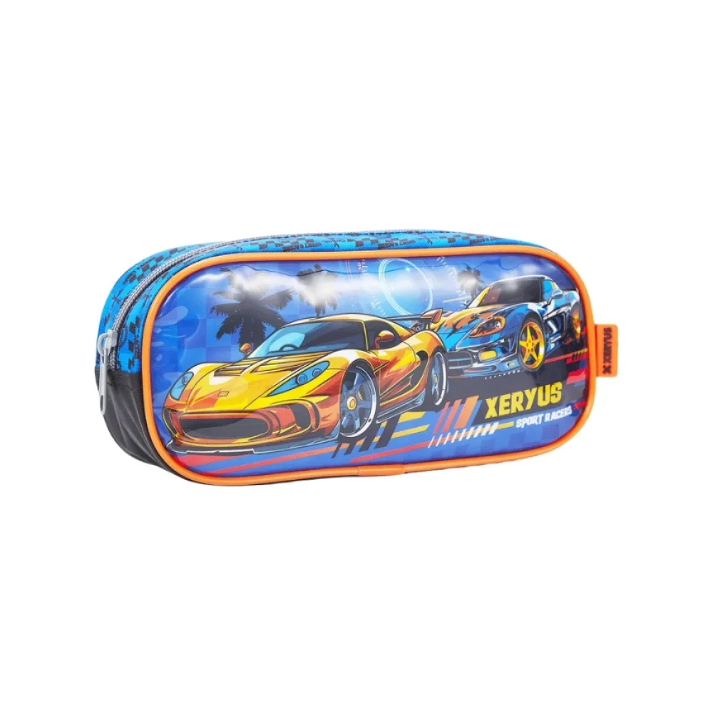 MOCHILA C/ RODINHA MEDIA CARS + LANCHEIRA E ESTOJO XERYUS