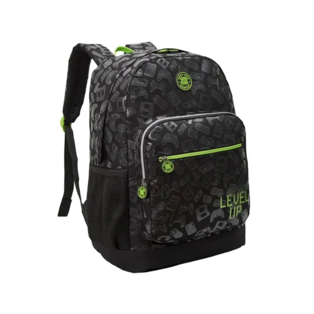 MOCHILA ESCOLAR GRANDE COLLEGE GAME PRETA 13851 XERYUS
