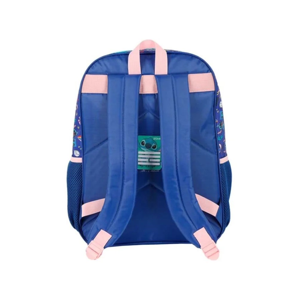 MOCHILA ESCOLAR STITCH AZUL IS41531SC-AZ LUXCEL