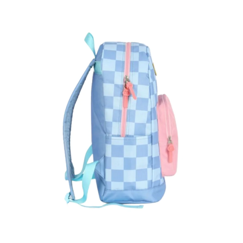 MOCHILA ESCOLAR STITCH AZUL MS47735SC-AZ LUXCEL