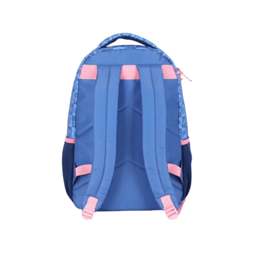 MOCHILA ESCOLAR STITCH BEIJOS AZUL MS47740SC-AZ LUXCEL
