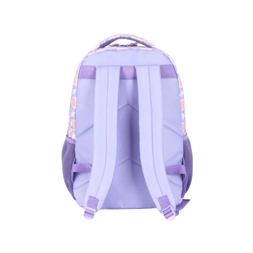 MOCHILA ESCOLAR STITCH E ANGEL LILAS MS47740SC-LI LUXCEL