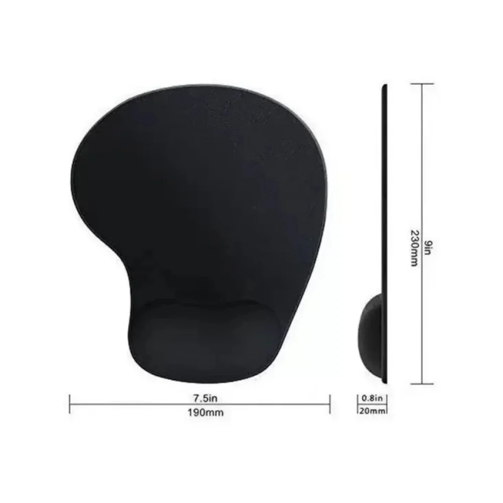 MOUSE PAD GEL PRETO KP-S04 KNUP