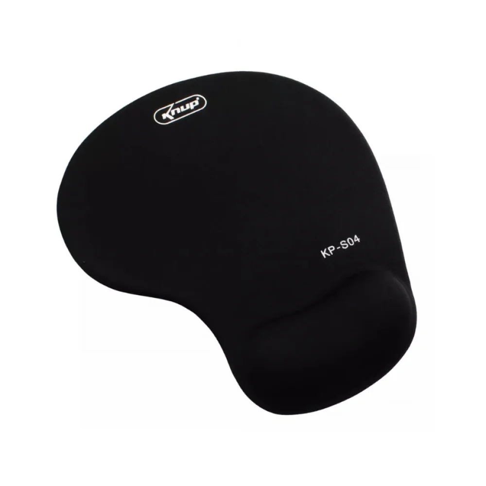 MOUSE PAD GEL PRETO KP-S04 KNUP