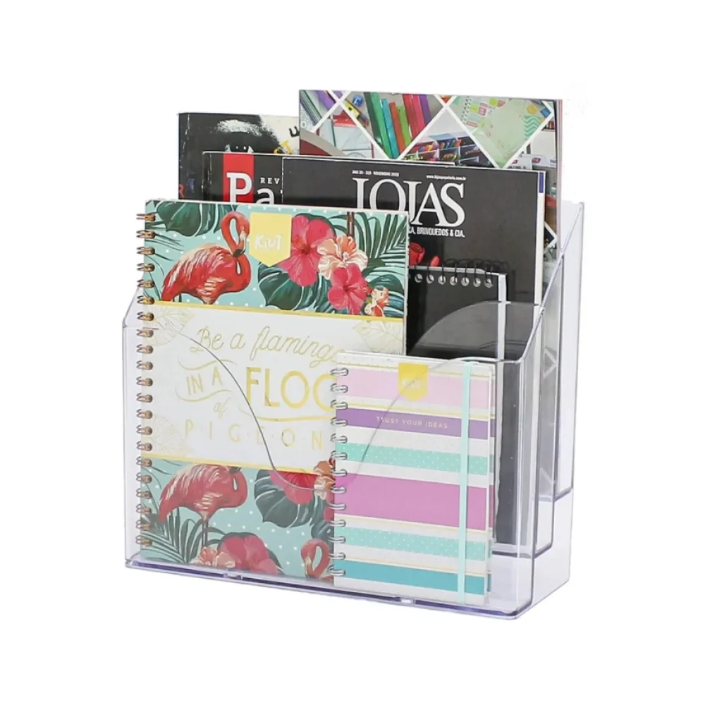 ORGANIZADOR TRIPLO HORIZONTAL FUMÊ 10170078 MAXCRIL