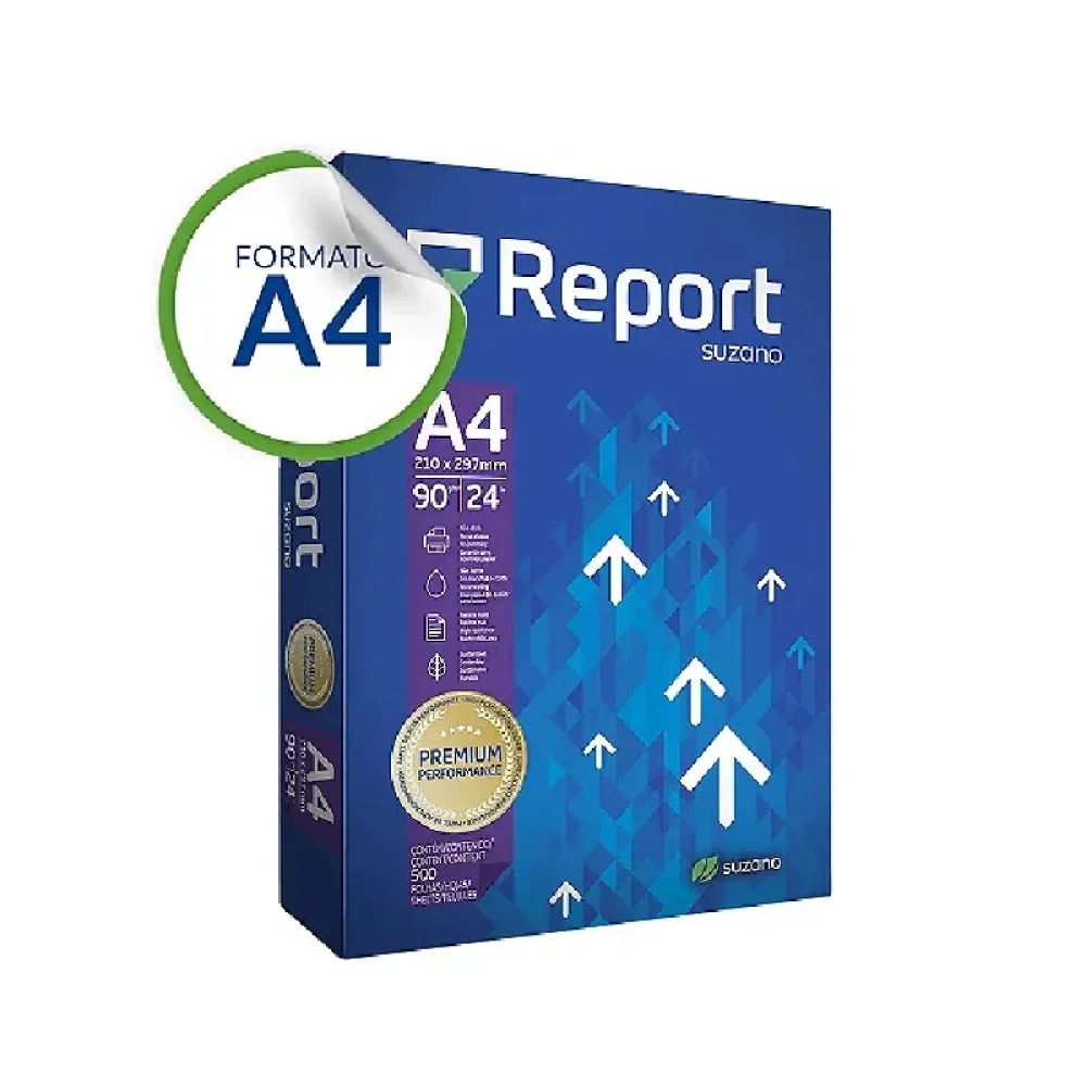PAPEL SULFITE A-4 90G C/ 500 FLS BRANCO PREMIUM REPORT