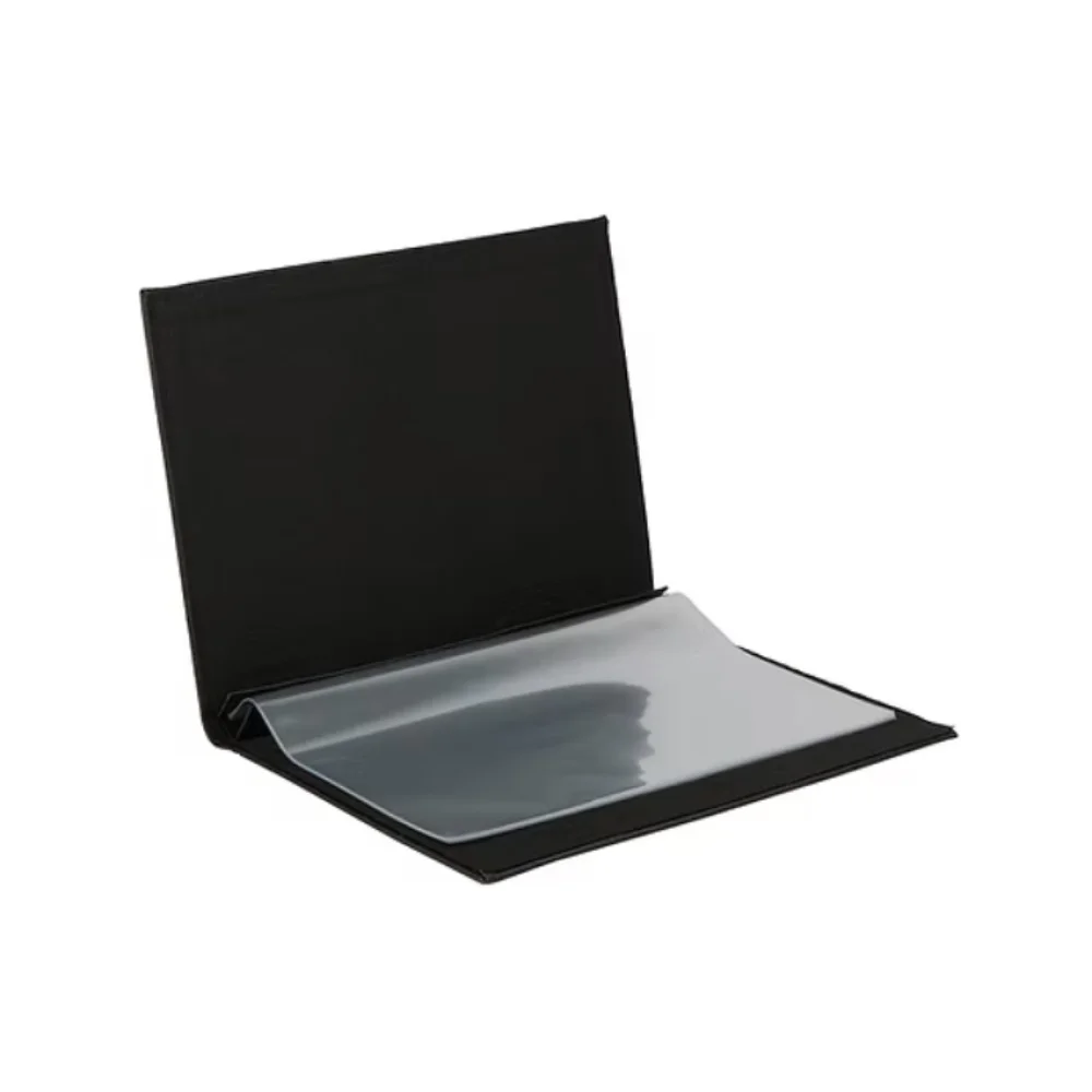 PASTA CATÁLOGO OFÍCIO CAPA DURA C/ 50 UN PRETA COURVIN 1518 TN