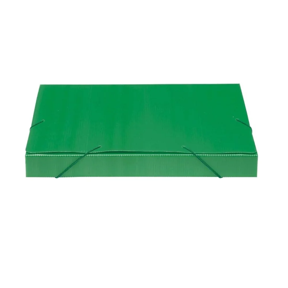 PASTA POLIONDA C/ ABA ELÁSTICA 55 MM VERDE 020408 POLIBRAS