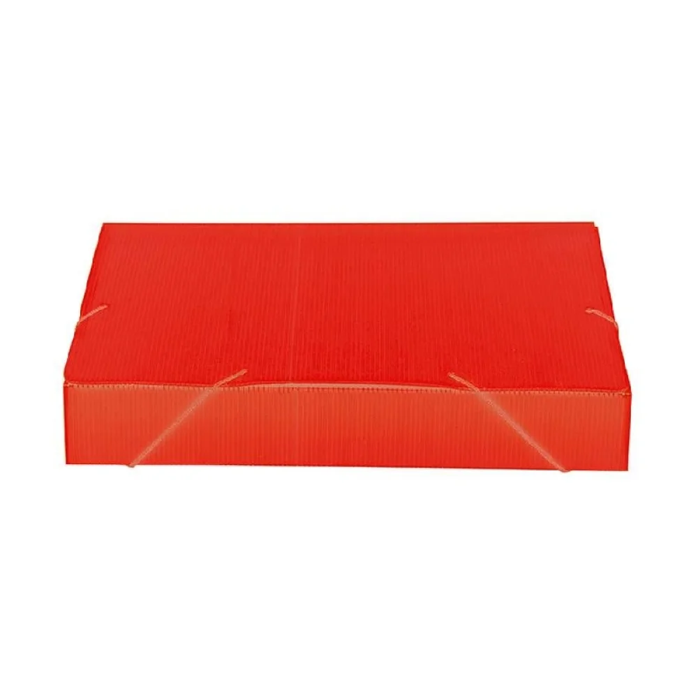 PASTA POLIONDA C/ ABA ELÁSTICA 55 MM VERMELHA 020407 POLIBRAS