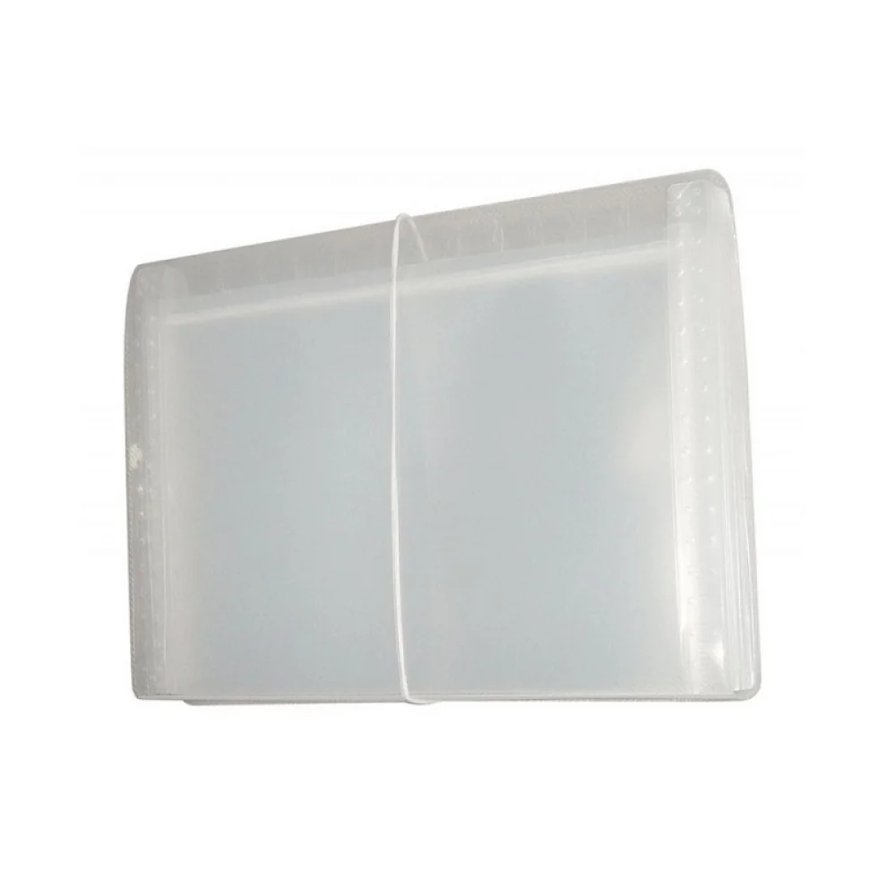 PASTA SANFONADA DUPLICATA 31 DIVISÕES CRISTAL 93217 POLIBRAS